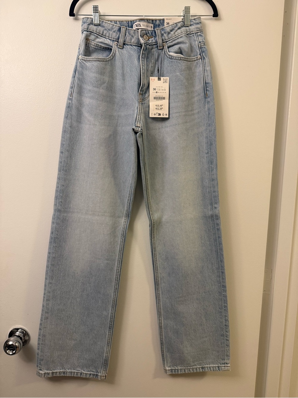 Zara high rise denim pant- Sz 4